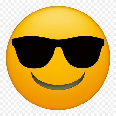 Smiling Emoticon Emoji With Sunglasses Clipart Info Smiling Emoji PNG