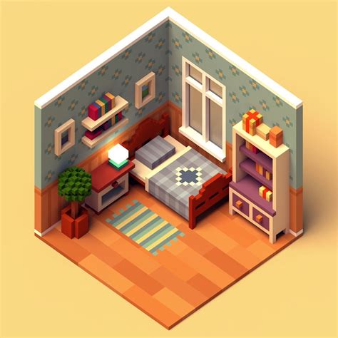 10 Exacting Draw A 3d Monster Ideas Voxel Art Isometric Rooms