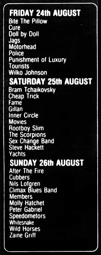 Reading Rock Festivalreading 1979 Recordings And Recollections