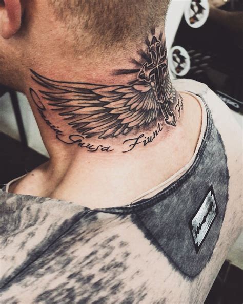 Front Neck Tattoos For Men Wings Best Tattoo Ideas