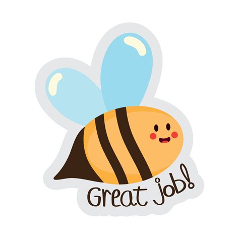 Great Job Sticker 10481256 Vector Art At Vecteezy