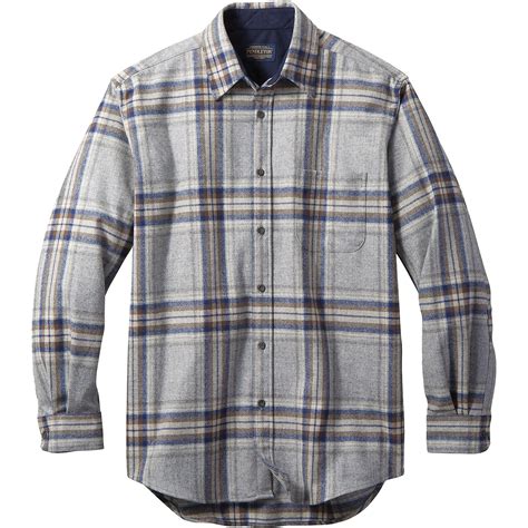 Pendleton Wool Long Sleeve Lodge Shirt In Gray For Men Lyst