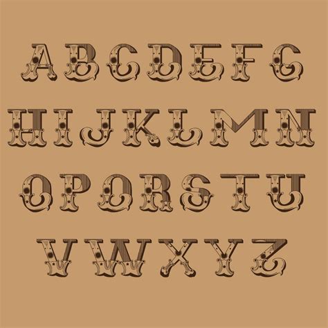 10 Best Printable Western Alphabet Letters