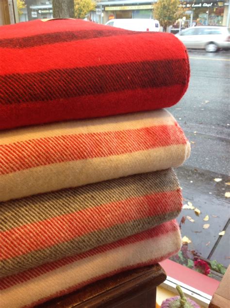 Canadian Woolen Blankets Three Bags Full Yarn Store Shop Online