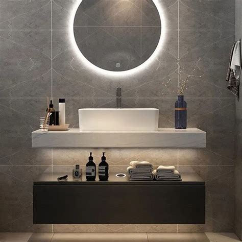 Modern 354 Floating Wall Mount Single Bathroom Vanity Set In 2021