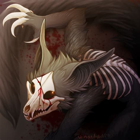 Wingedwolf94 On Toyhouse Scary Art Creature Concept Art Mythical