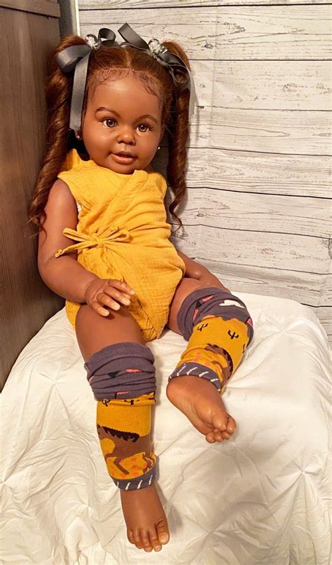 Brown Skin Katie Marie Etsy Black Baby Dolls Reborn Toddler Girl