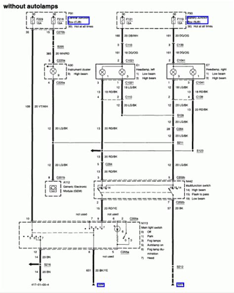 2003 Ford Taurus Wiring Diagram