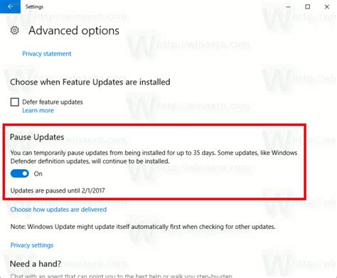 Users Will Be Able To Pause Windows 10 Updates With Creators Update