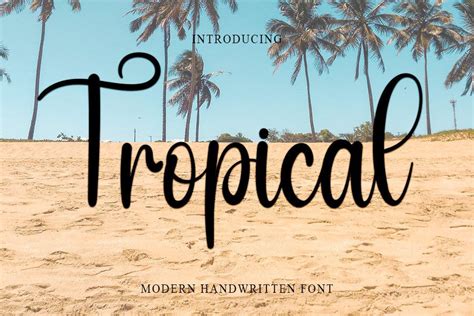 Tropical Font By Pipi Creative Creative Fabrica