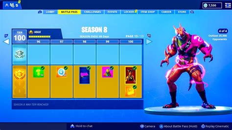 Drag the images into the order you would like. *NEW* FREE SEASON 8 BATTLE PASS (100 Tiers UNLOCKED ...
