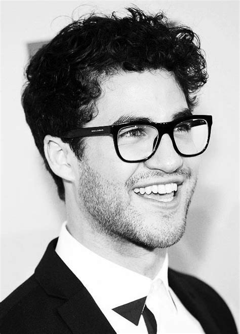 darren criss glasses and brown curly hair on pinterest