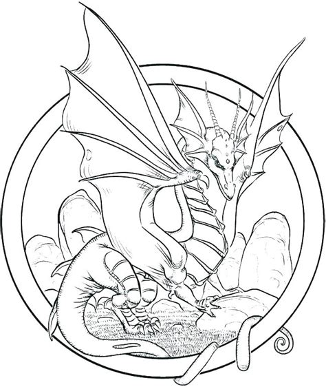 Deviantart Dragon Coloring Pages For Adults