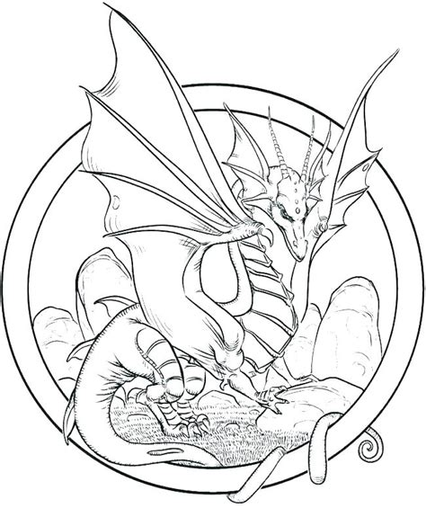 Dragon Coloring Pages for Adults - Best Coloring Pages For Kids