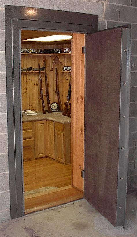 Gun Room With Spartan Vault Door Stashvault Secret Stash Compartments