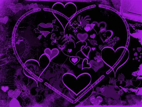 24 Stunning Purple Heart Wallpaper