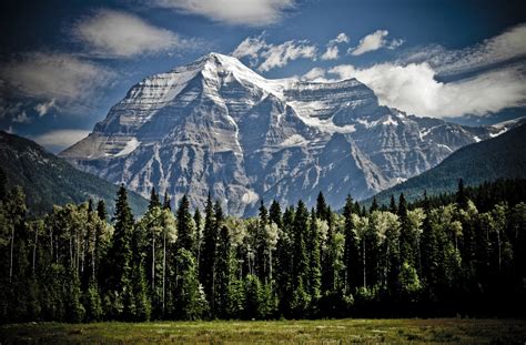 Landscape With Mountains With Trees In British Columbia Canada Image