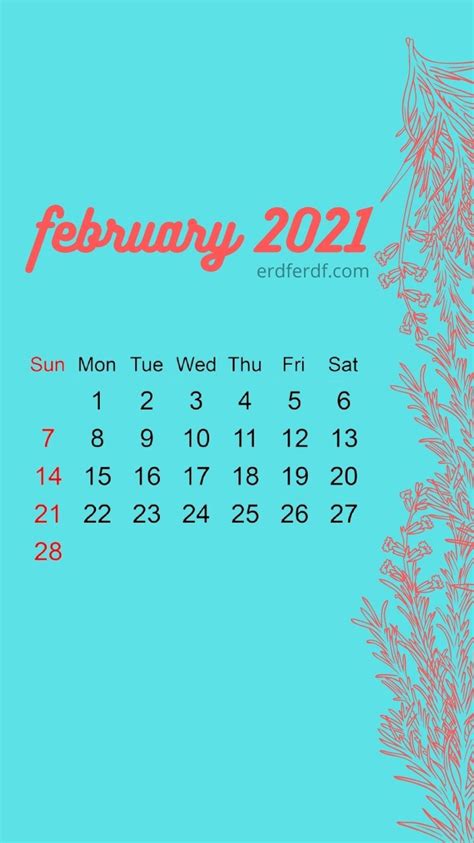 February 2021 Iphone Calendar Free Calendar Template Printable