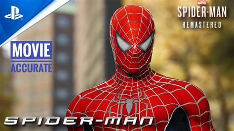 MARVEL S SPIDERMAN REMASTERED PC MOVIE ACCURATE RAIMI SUIT MOD WITH