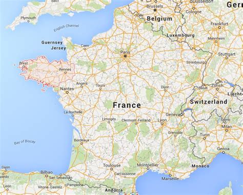 Where Is Brittany On Map France