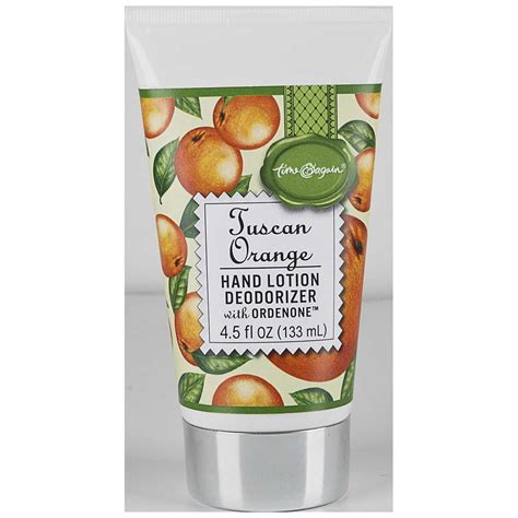 Tuscan Orange Scented Hand Lotion Deoderizer By Ganz