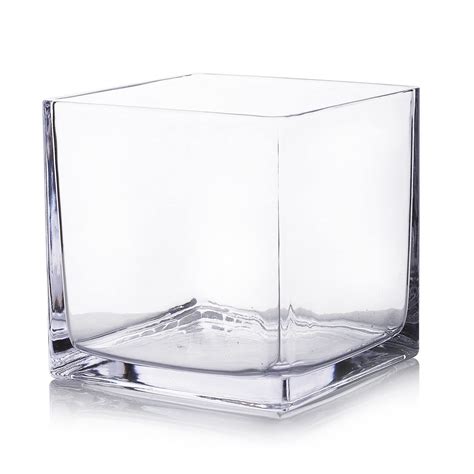 Buy Enovafloral Cube Glass Vase 6x6 Inch Glass Vase For Flowers Er Clear Square Glass Vases