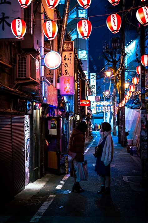 Japanese Alley Cyberpunk City Cyberpunk Aesthetic Night Aesthetic The
