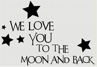 Moon Quotes Decal Wall Vinyl Sticker Welcome