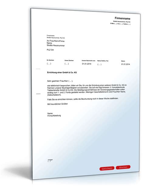 Texte schreiben im auftrag, kann auch nachteile haben. Musterbrief an Notar Gesellschaftsgründung: Vorlage als PDF