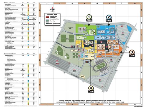 Bakersfield College Campus Map Map Of The World