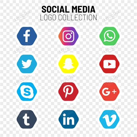 Social Media Logo And Icons Collection Social Media Icon Set Icon