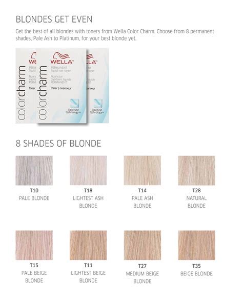 Wella Toner Chart Color Charm Warehouse Of Ideas