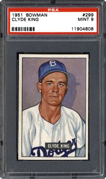 1951 Bowman Clyde King Psa Cardfacts
