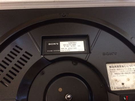 Sony Tts 8000 High End Turntable Photo 2515713 Uk Audio Mart