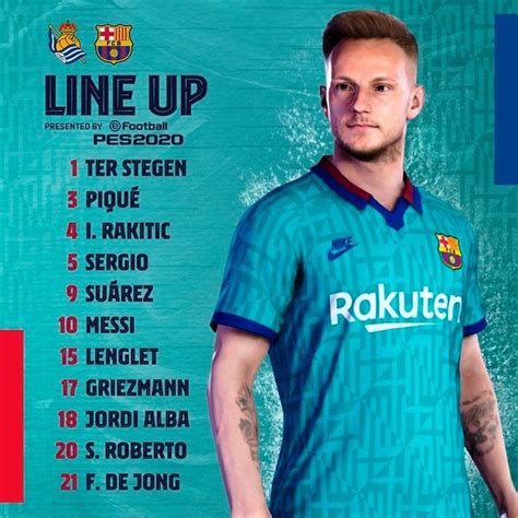 Tenga en cuenta que usted mismo puede cambiar de canal de transmisión en el apartado canales. Starting LineUp: Barcelona vs Real Sociedad (avec images ...