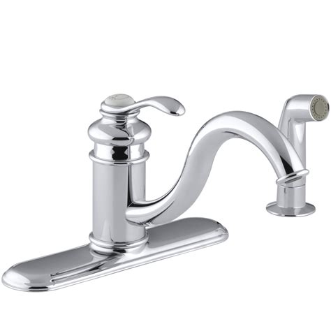 4.4 out of 5 stars. Kohler Fairfax 3 Hole Kitchen Sink Faucet with 9" Spout ...