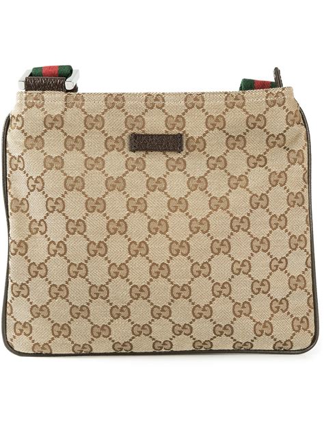 Gucci Messenger Cross Body Bag In Brown Lyst