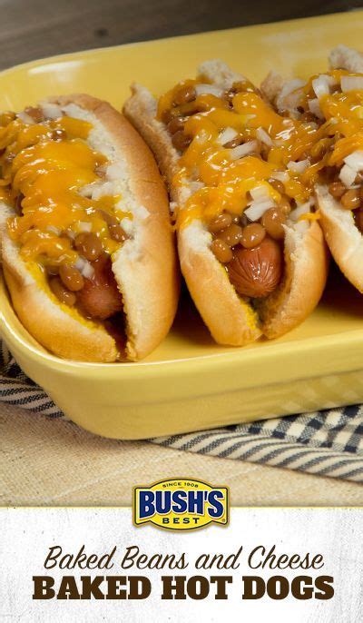 Take a frozen hot dog and dip it fully into the batter, lifting it out then rotating it to let excess batter drip off. Baked Bean & Cheese Baked Hot Dogs | Recipe | Baked beans, Baked hot dogs, Hot dog recipes
