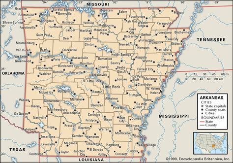 Large Detailed Administrative Map Of Arkansas State W Vrogue Co