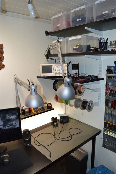 Adding Shelves Lights And A Soldering Station To My Electronics