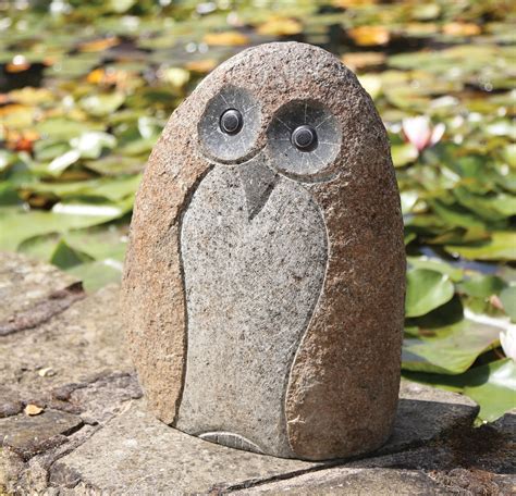 Als013 500mm H Stone Owl Tom Chambers