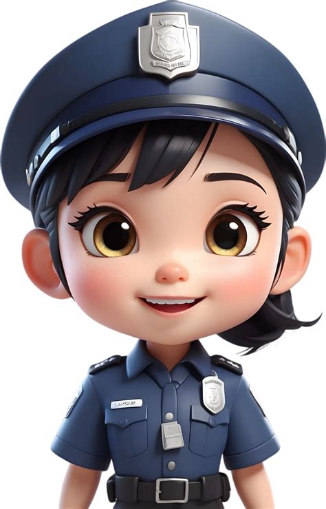 Ai Généré Dessin Animé Police Officier Png 35670754 Png