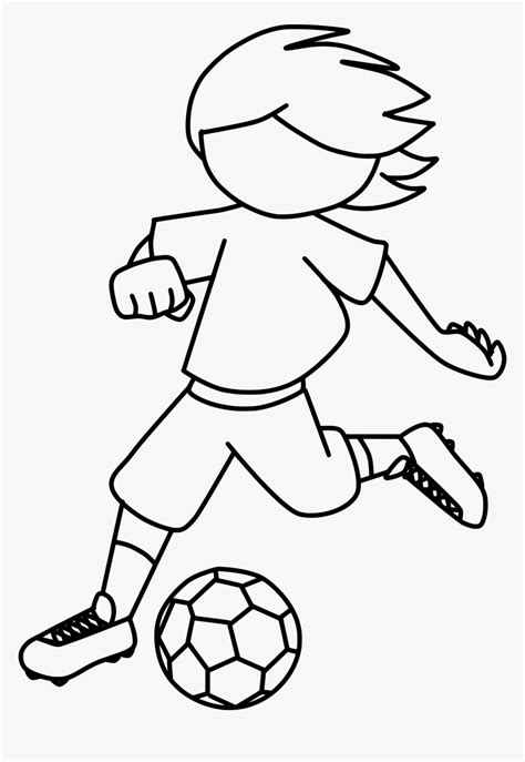 Kicking Football Clipart Clipart Black And White Clipart Drawing A
