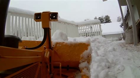 Rc4wd Bulldozer First Run Pushing Snow Youtube