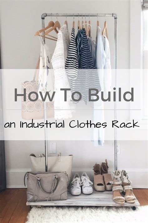 All the materials i got was from home depot and i even cut the material th. DIY Industrial Clothes Rack