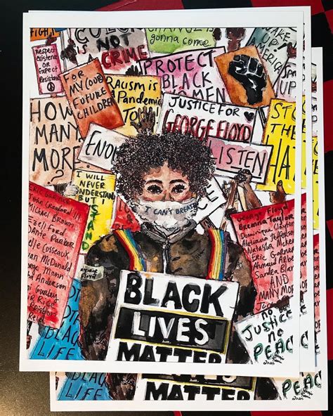 Black Lives Matter Art Print Digital Prints Blm Art Print Etsy