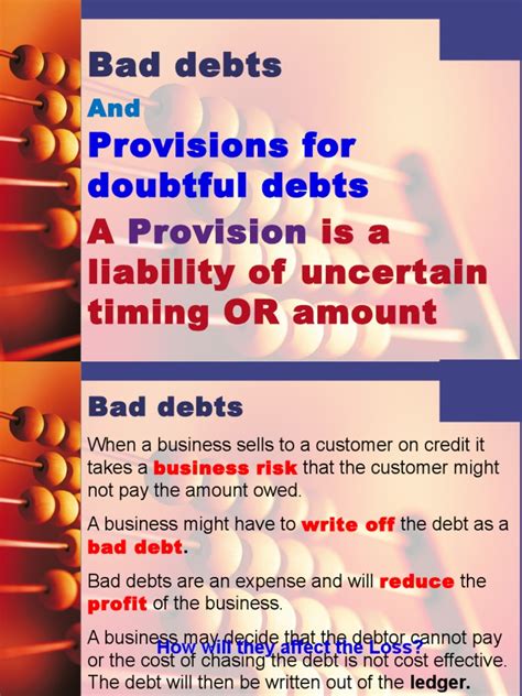 In that case, provision for bad debts would be an income statement account. Bad Debts and Provision for Doubtful Debt | Bad Debt ...