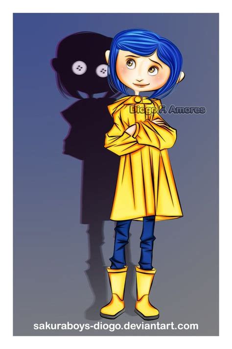 Coraline Take Reference From Another Drawing And Then Her Shadow