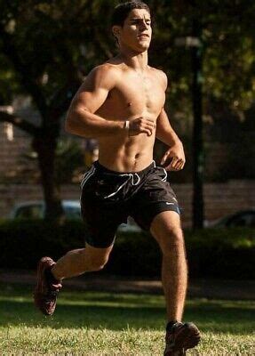 Shirtless Male Muscular Fit Athletic Jock Running Park Hunk Man Photo X G Ebay