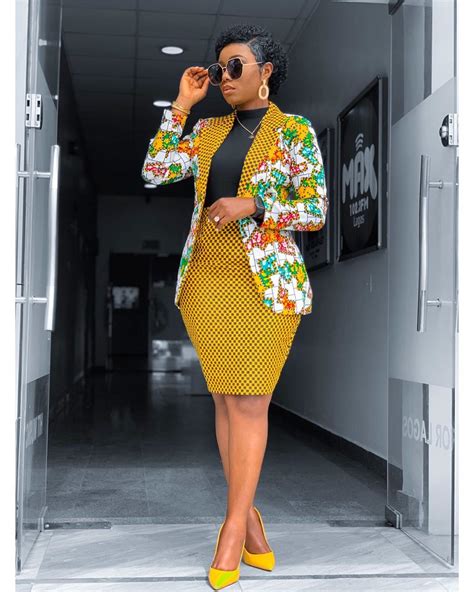 15 Best Ankara Styles For Work Office Wear For Ladies 2020 Office Wear Women African Print